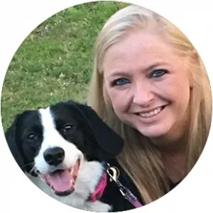 Laura with her dog